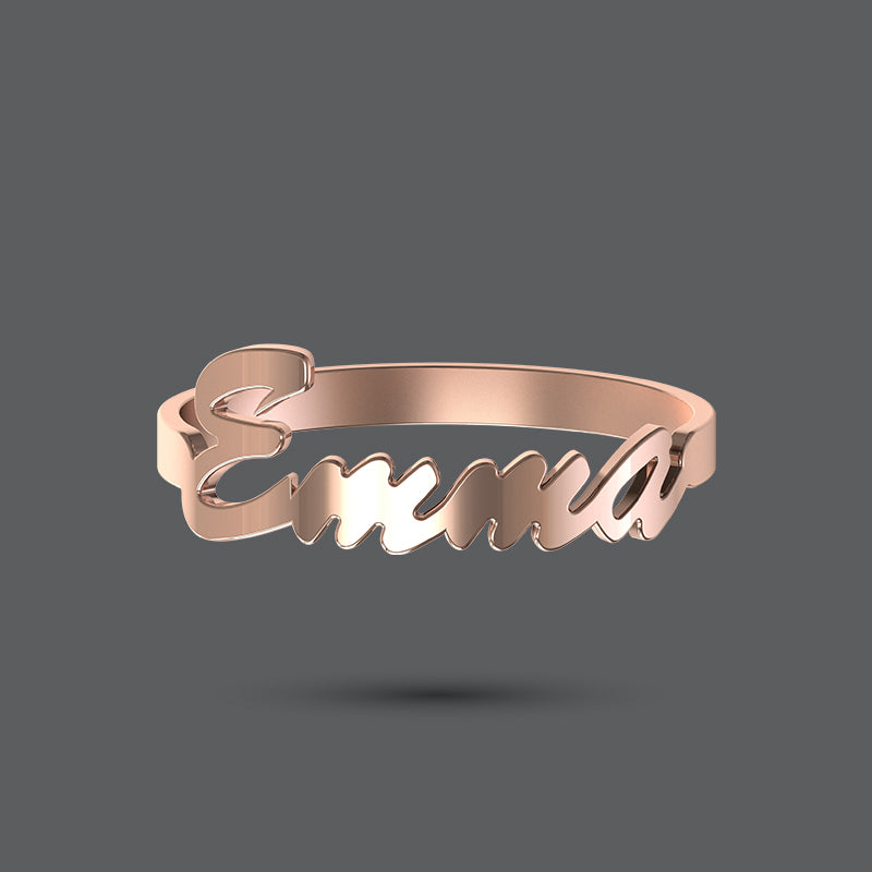 Classic Name Ring