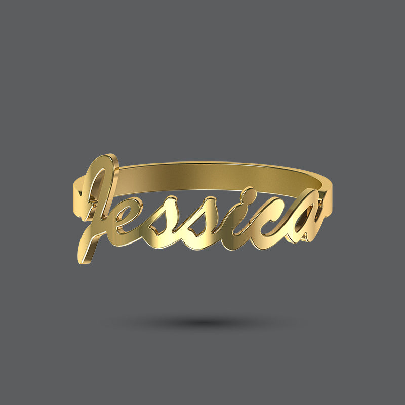 Classic Name Ring