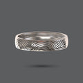 Comfort Fit Fingerprint Ring