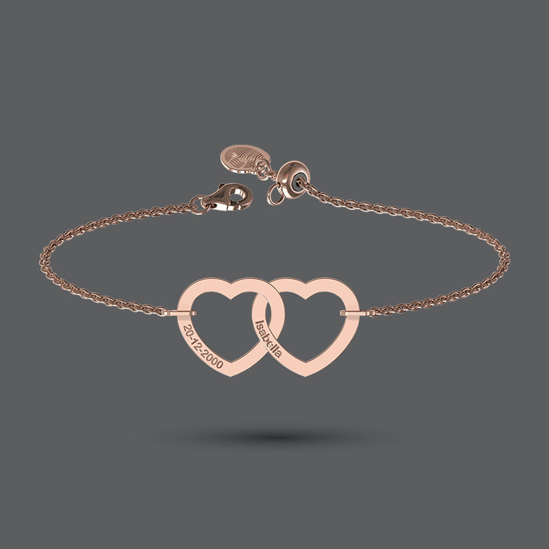 Interlocking Heart Bracelet