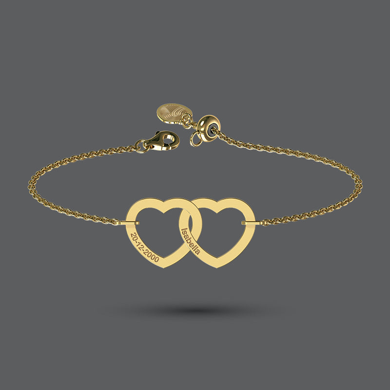 Interlocking Heart Bracelet