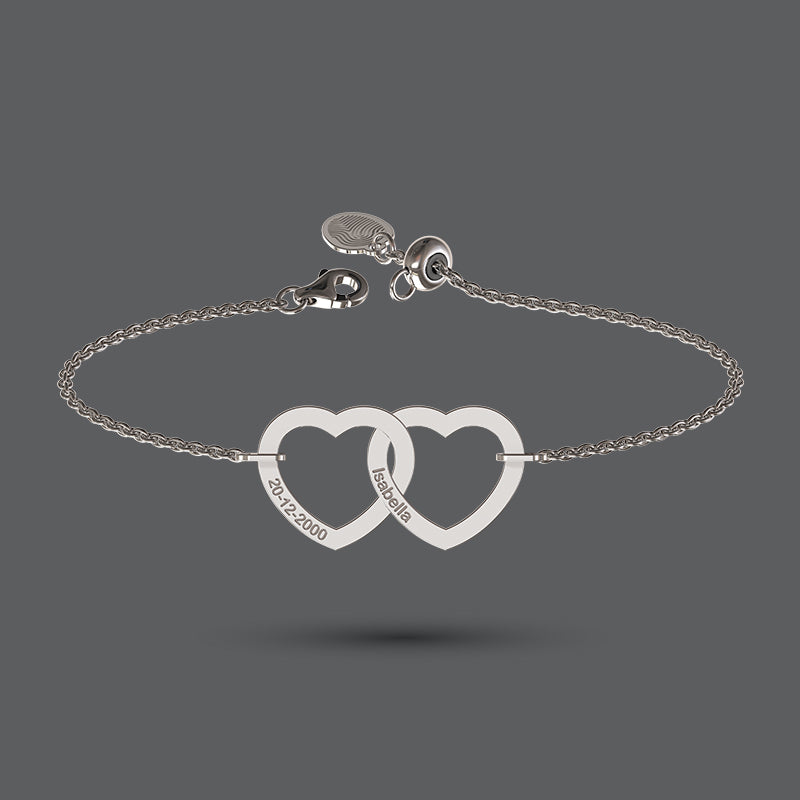 Interlocking Heart Bracelet