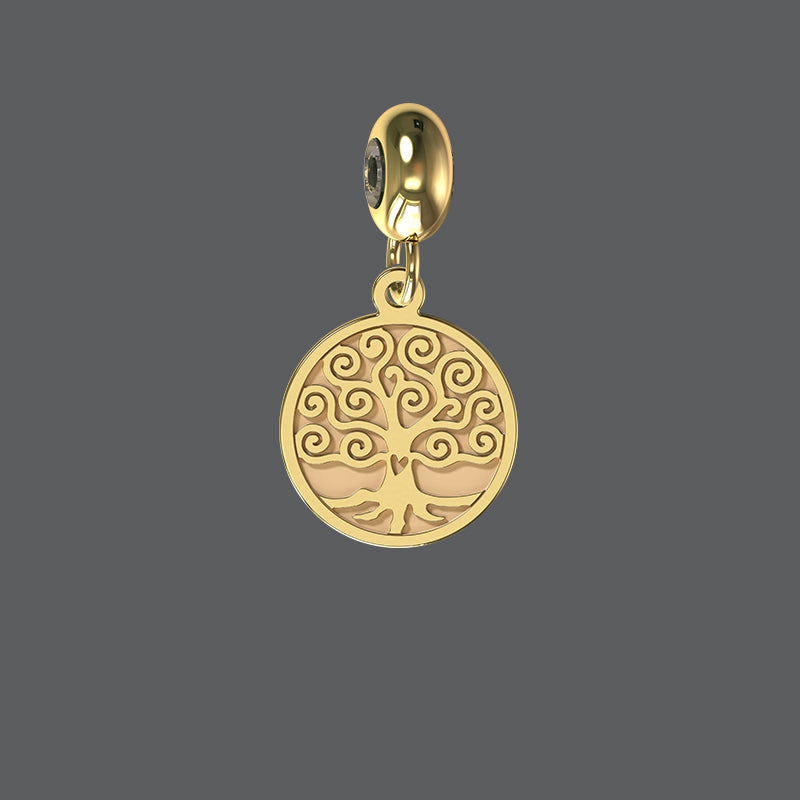 Petite Disc Tree of Life Charm