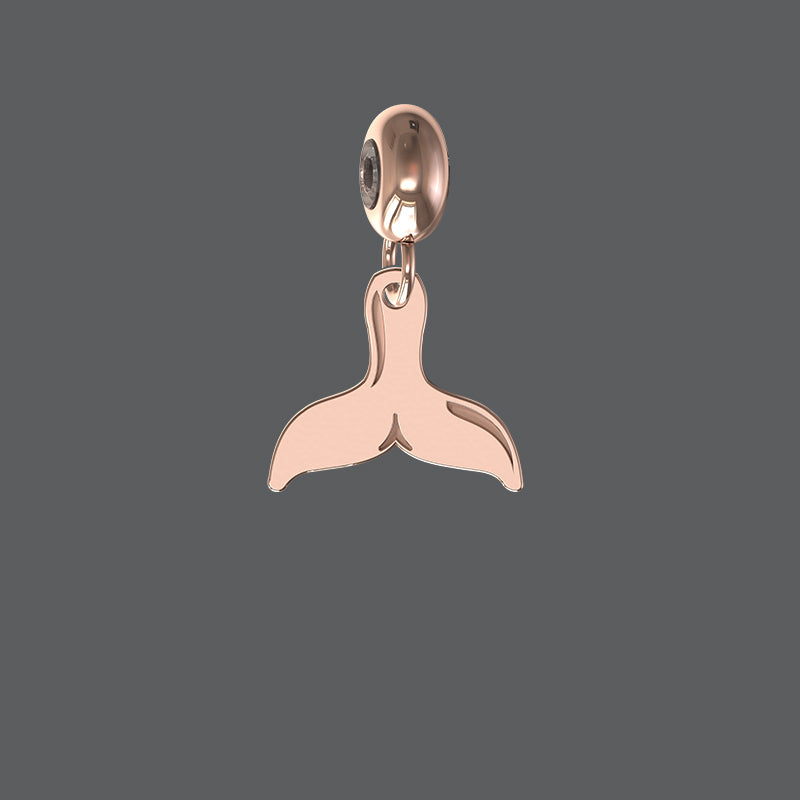 Petite Whale Tail Charm