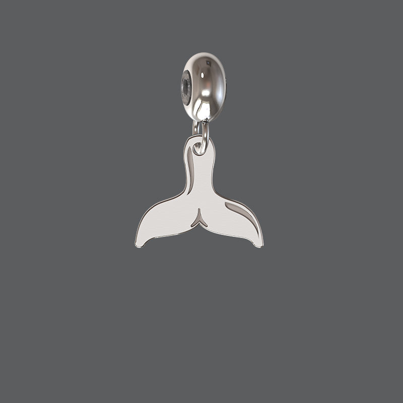 Petite Whale Tail Charm