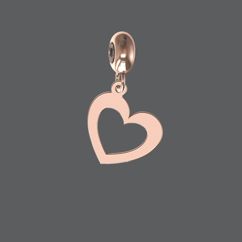 Petite Open Heart Charm
