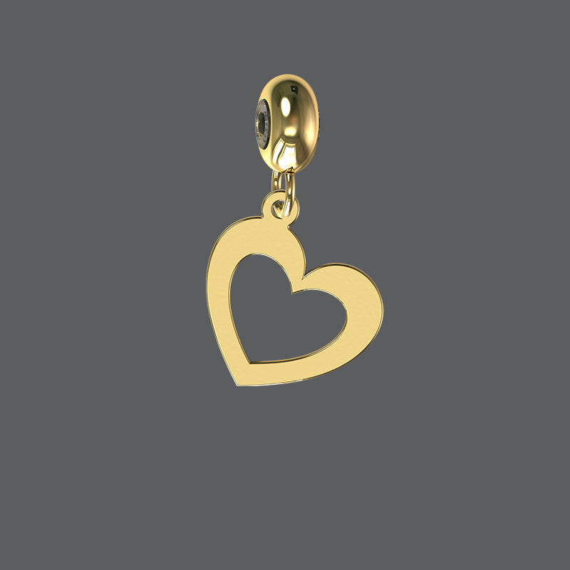 Petite Open Heart Charm