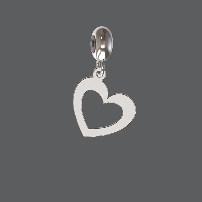 Petite Open Heart Charm
