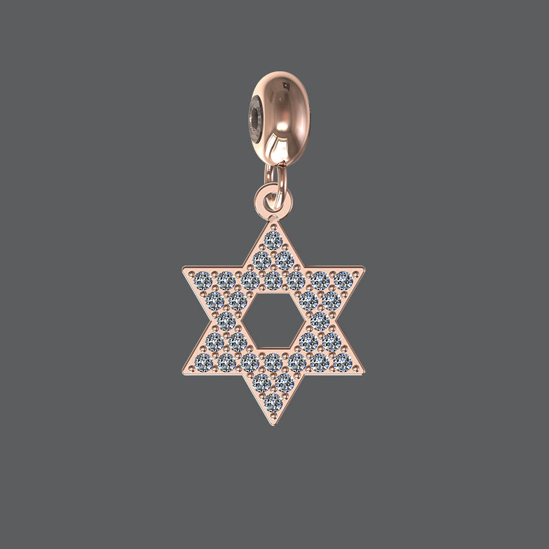 Petite Diamond Start of David Charm