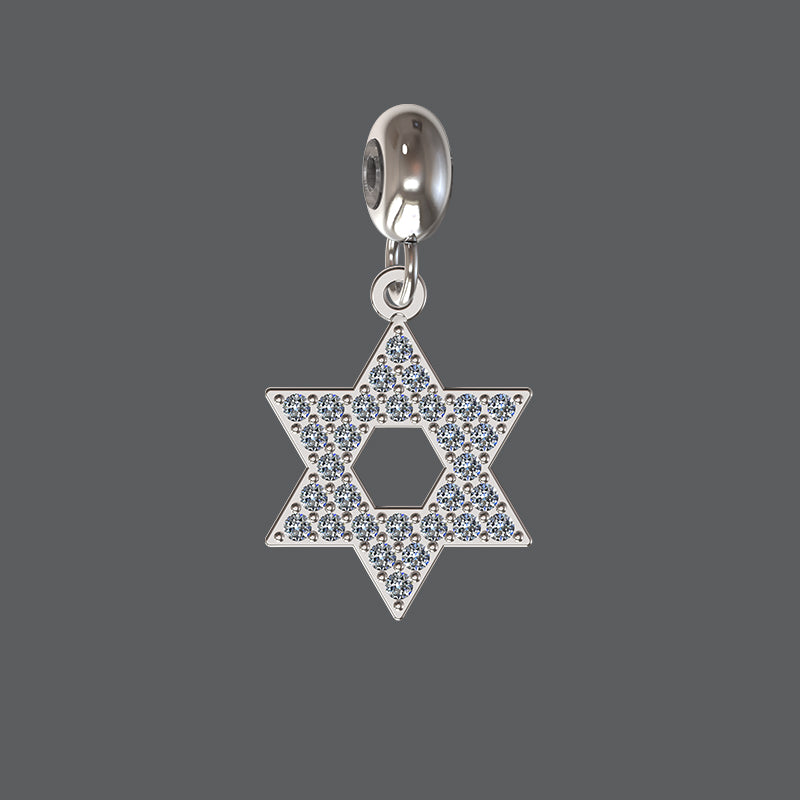 Petite Diamond Start of David Charm