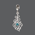 Peacock Feather Charm
